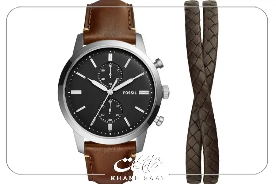 ست هدیه ساعت - دستبند Townsman فسیل با نام تجاری FS5967SET یک ست شگفت‌انگیز و خاص است.